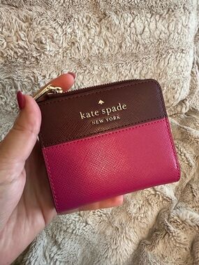 Kate Spade Purple and Pink Small Wallet - new with tags!